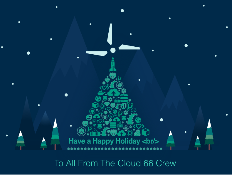 Cloud 66 Christmas Card - Have a Happy Holiday <br/>