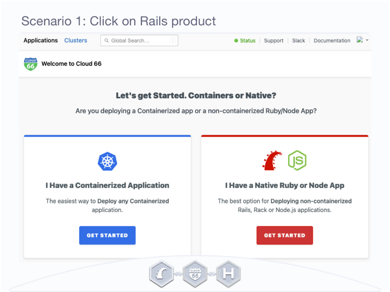 Select Rails product.