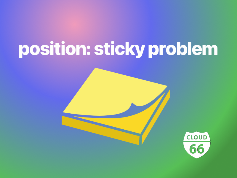 position: sticky problem